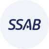 SSAB B logo